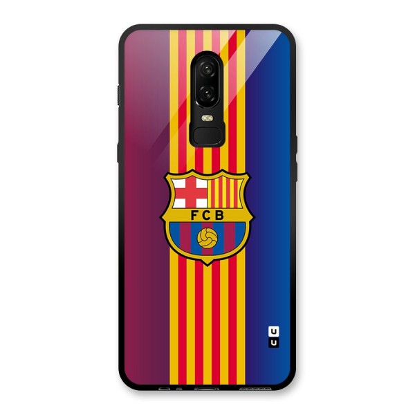 Club Barcelona Glass Back Case for OnePlus 6