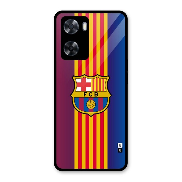 Club Barcelona Glass Back Case for Oppo A57 2022