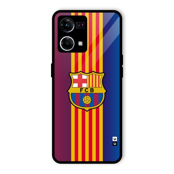Club Barcelona Glass Back Case for Oppo F21 Pro 4G
