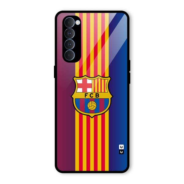 Club Barcelona Glass Back Case for Oppo Reno4 Pro