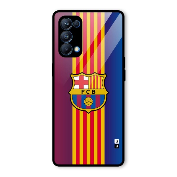 Club Barcelona Glass Back Case for Oppo Reno5 Pro 5G