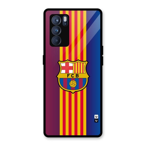 Club Barcelona Glass Back Case for Oppo Reno6 Pro 5G