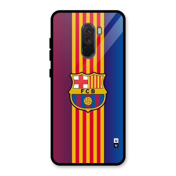 Club Barcelona Glass Back Case for Poco F1