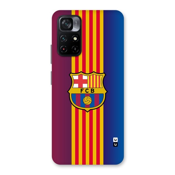 Club Barcelona Glass Back Case for Poco M4 Pro 5G