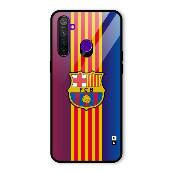 Club Barcelona Glass Back Case for Realme 5 Pro