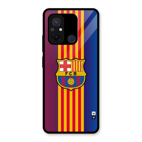 Club Barcelona Glass Back Case for Redmi 12C