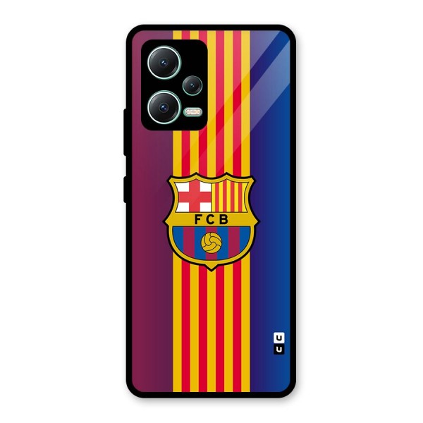 Club Barcelona Glass Back Case for Redmi Note 12 5G