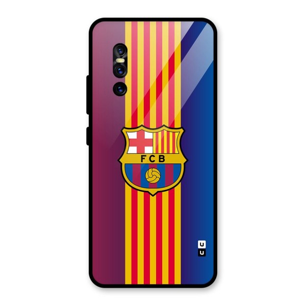 Club Barcelona Glass Back Case for Vivo V15 Pro