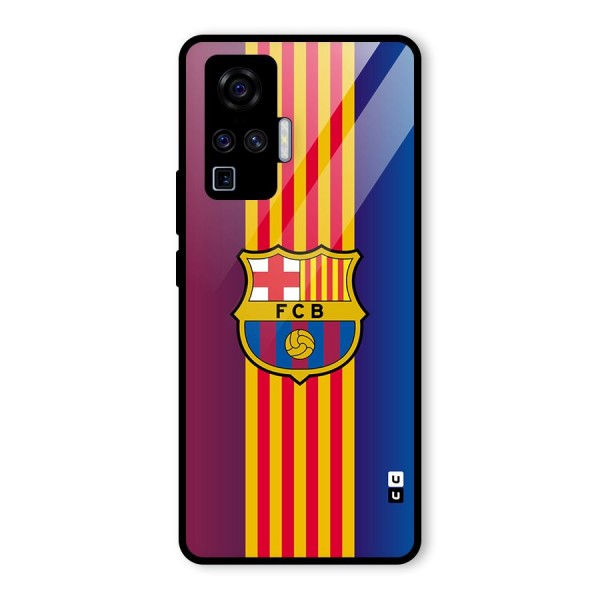 Club Barcelona Glass Back Case for Vivo X50 Pro