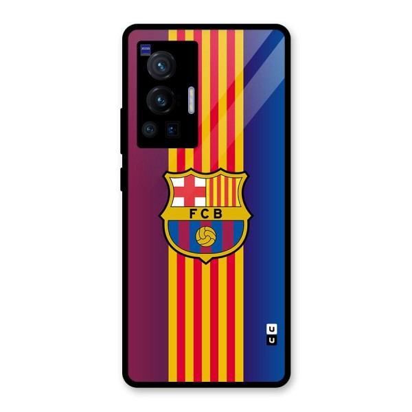 Club Barcelona Glass Back Case for Vivo X70 Pro