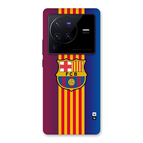 Club Barcelona Glass Back Case for Vivo X80 Pro