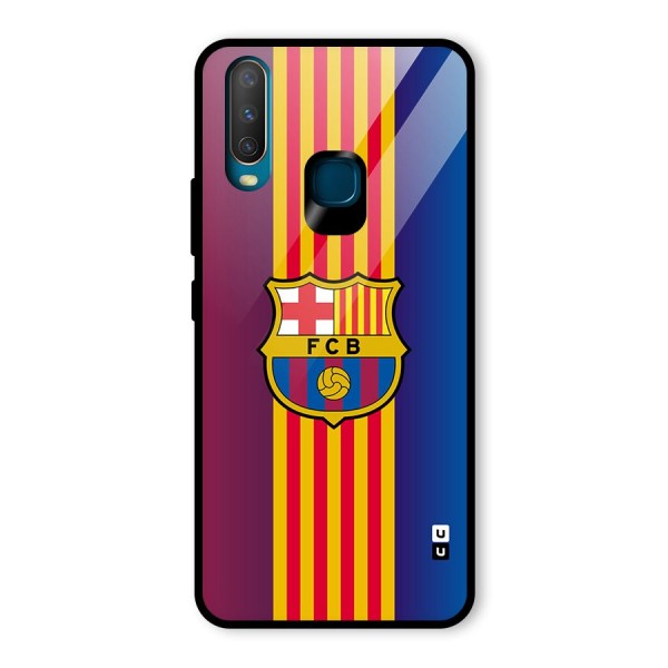 Club Barcelona Glass Back Case for Vivo Y12