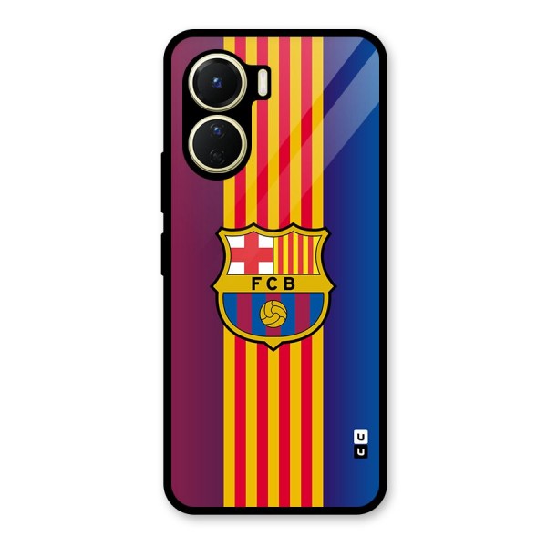 Club Barcelona Glass Back Case for Vivo Y56