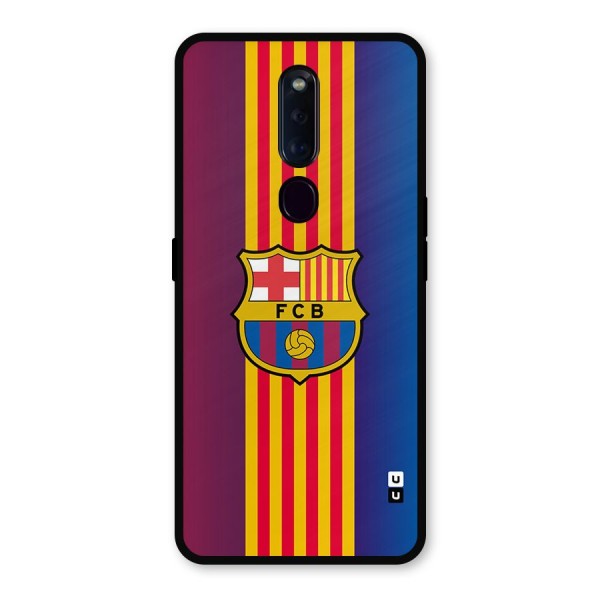 Club Barcelona Metal Back Case for Oppo F11 Pro