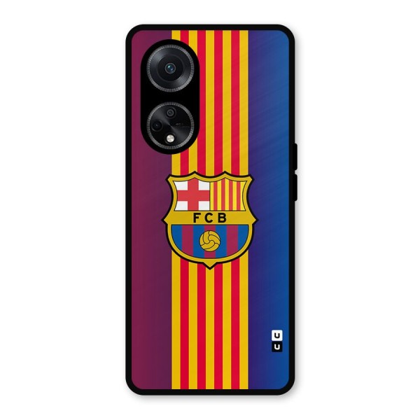 Club Barcelona Metal Back Case for Oppo F23