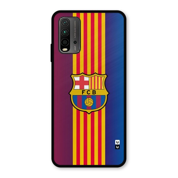 Club Barcelona Metal Back Case for Redmi 9 Power