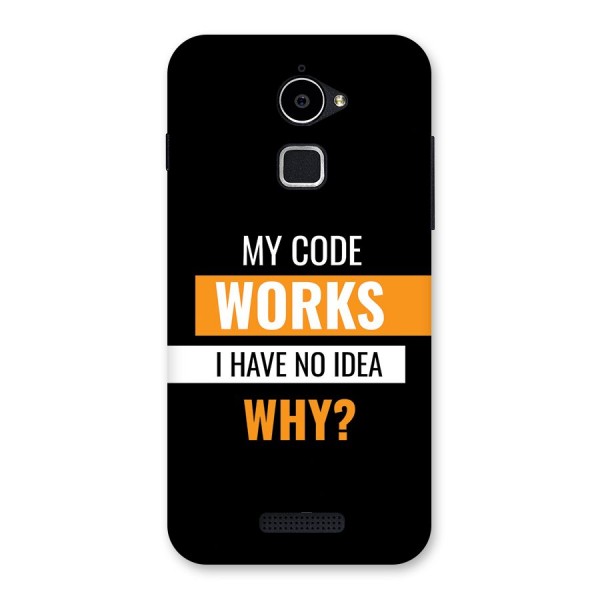 Coders Thought Back Case for Coolpad Note 3 Lite