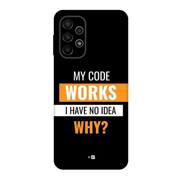 Coders Thought Back Case for Galaxy A23