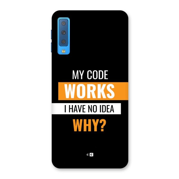 Coders Thought Back Case for Galaxy A7 (2018)