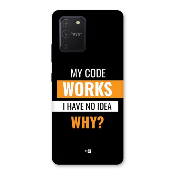 Coders Thought Back Case for Galaxy S10 Lite