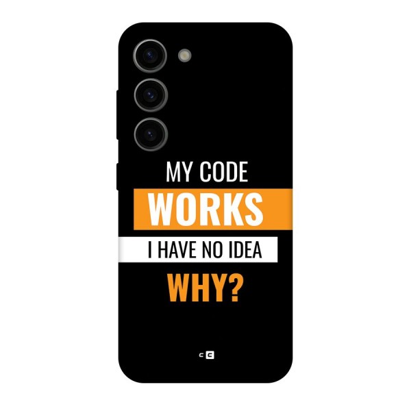 Coders Thought Back Case for Galaxy S23