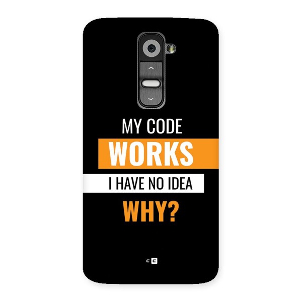 Coders Thought Back Case for LG G2