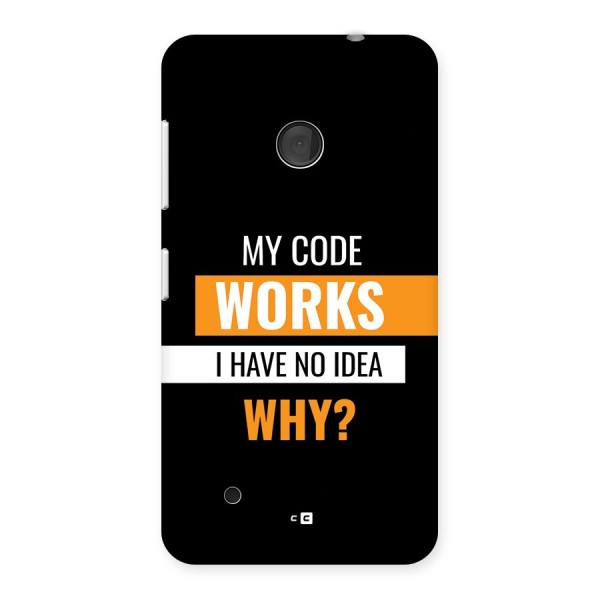 Coders Thought Back Case for Lumia 530