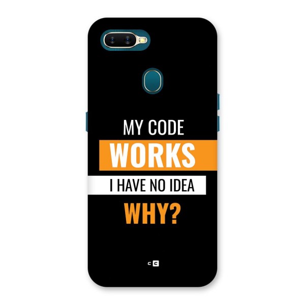 Coders Thought Back Case for Oppo A11k