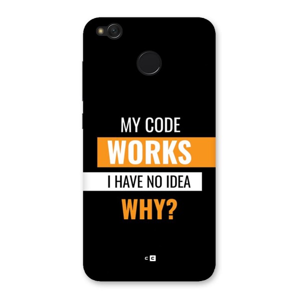 Coders Thought Back Case for Redmi 4