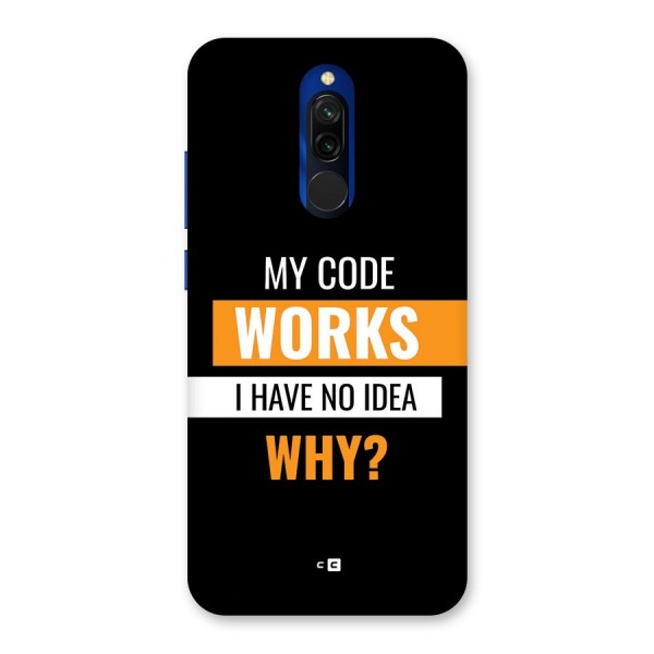 Coders Thought Back Case for Redmi 8