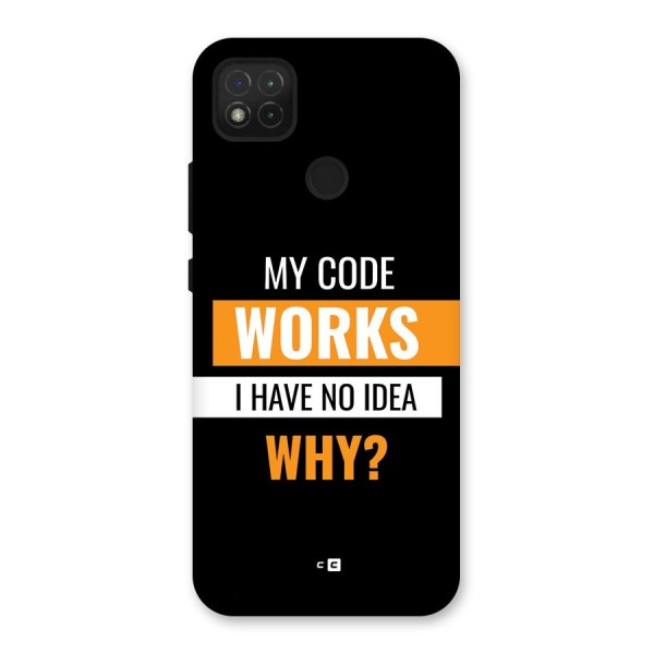 Coders Thought Back Case for Redmi 9 Activ