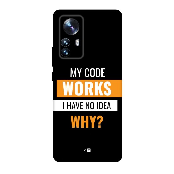 Coders Thought Back Case for Xiaomi 12 Pro