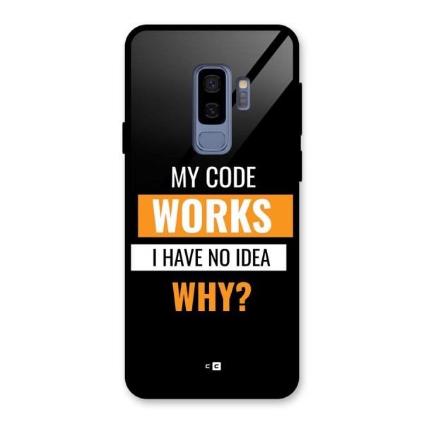 Coders Thought Glass Back Case for Galaxy S9 Plus