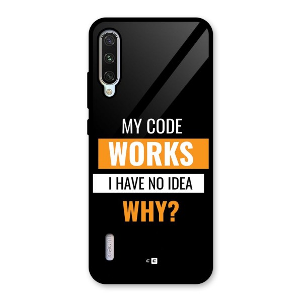 Coders Thought Glass Back Case for Mi A3