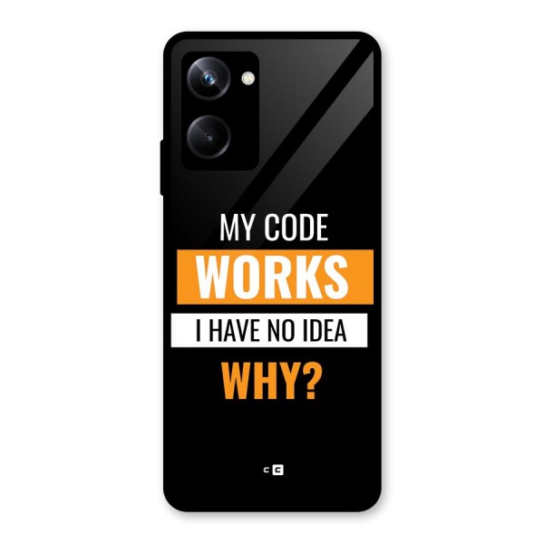 Coders Thought Glass Back Case for Realme 10 Pro