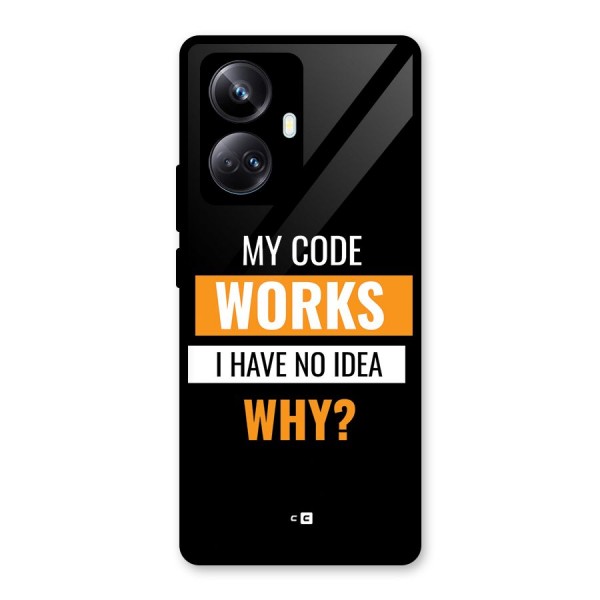 Coders Thought Glass Back Case for Realme 10 Pro Plus