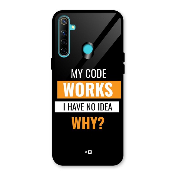 Coders Thought Glass Back Case for Realme 5