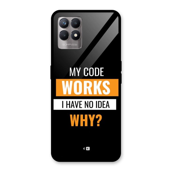 Coders Thought Glass Back Case for Realme 8i