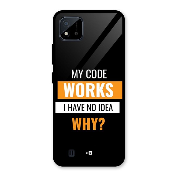 Coders Thought Glass Back Case for Realme C11 2021