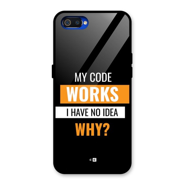 Coders Thought Glass Back Case for Realme C2