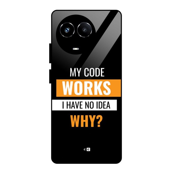 Coders Thought Glass Back Case for Realme Narzo 60X