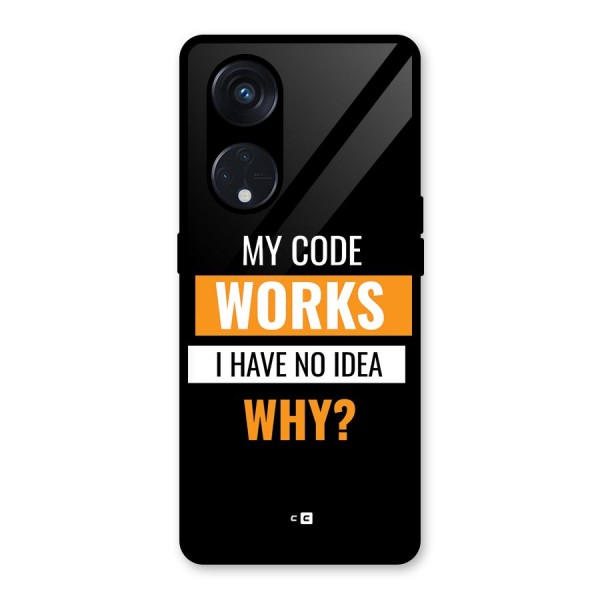 Coders Thought Glass Back Case for Reno8 T 5G