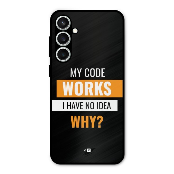 Coders Thought Metal Back Case for Galaxy S23 FE