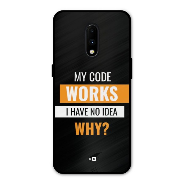 Coders Thought Metal Back Case for OnePlus 7