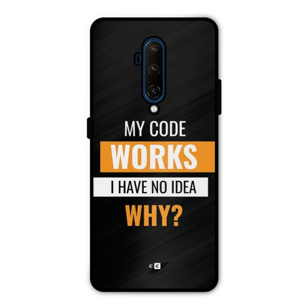 Coders Thought Metal Back Case for OnePlus 7T Pro