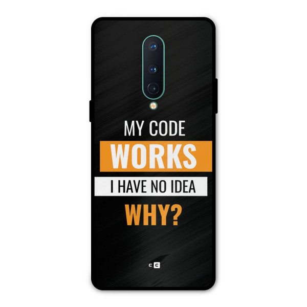 Coders Thought Metal Back Case for OnePlus 8