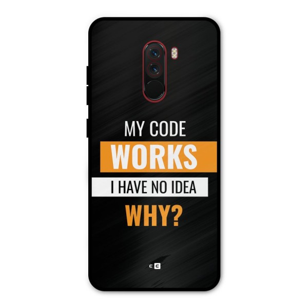 Coders Thought Metal Back Case for Poco F1