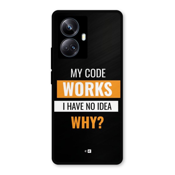 Coders Thought Metal Back Case for Realme 10 Pro Plus