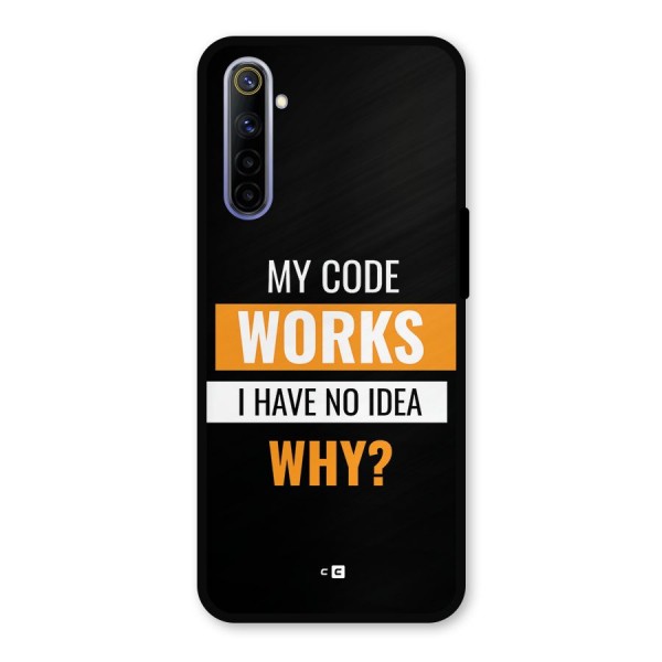 Coders Thought Metal Back Case for Realme 6