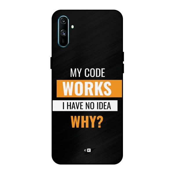 Coders Thought Metal Back Case for Realme C3